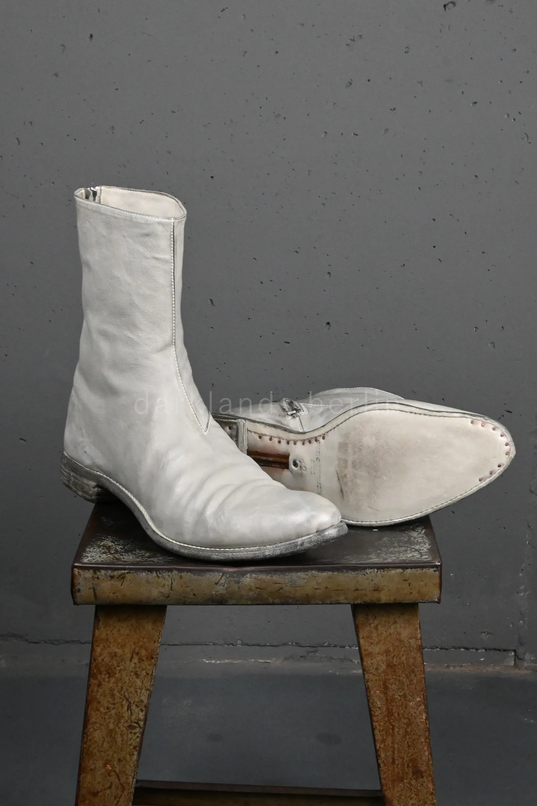 O. D. Lined Diagonal Zip Goodyear Boots | Carol Christian Poell