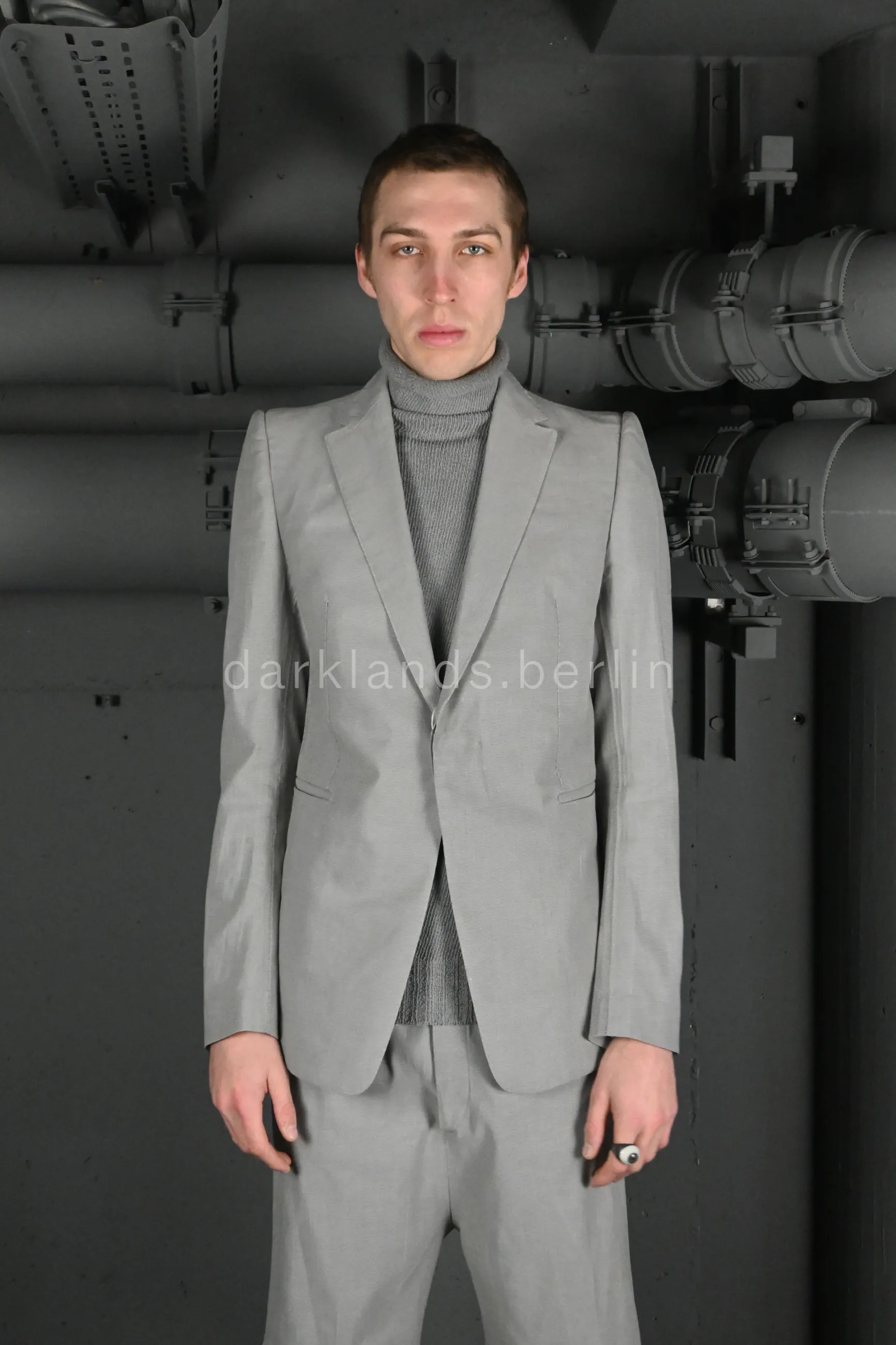 Stirred Unlined Chain Seam 1 Button Jacket | Carol Christian Poell 