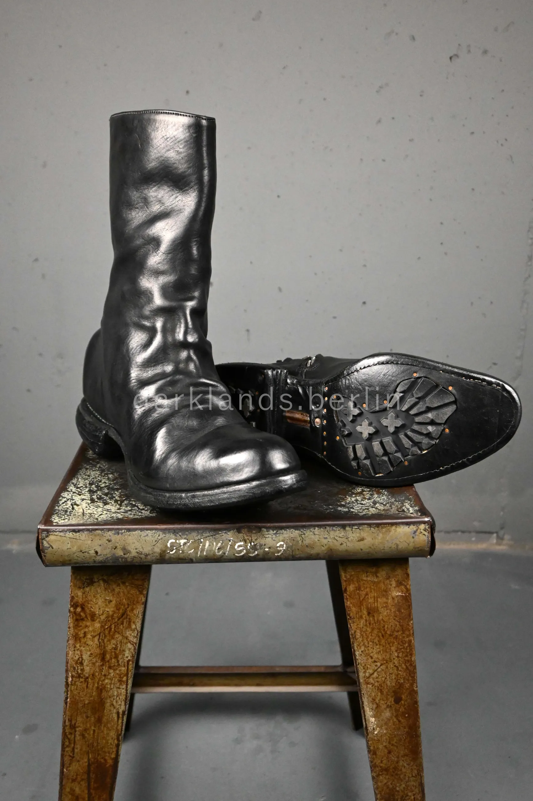 Object Dyed Goodyear Prosthetic Spur Biter Crimp Front Boots 