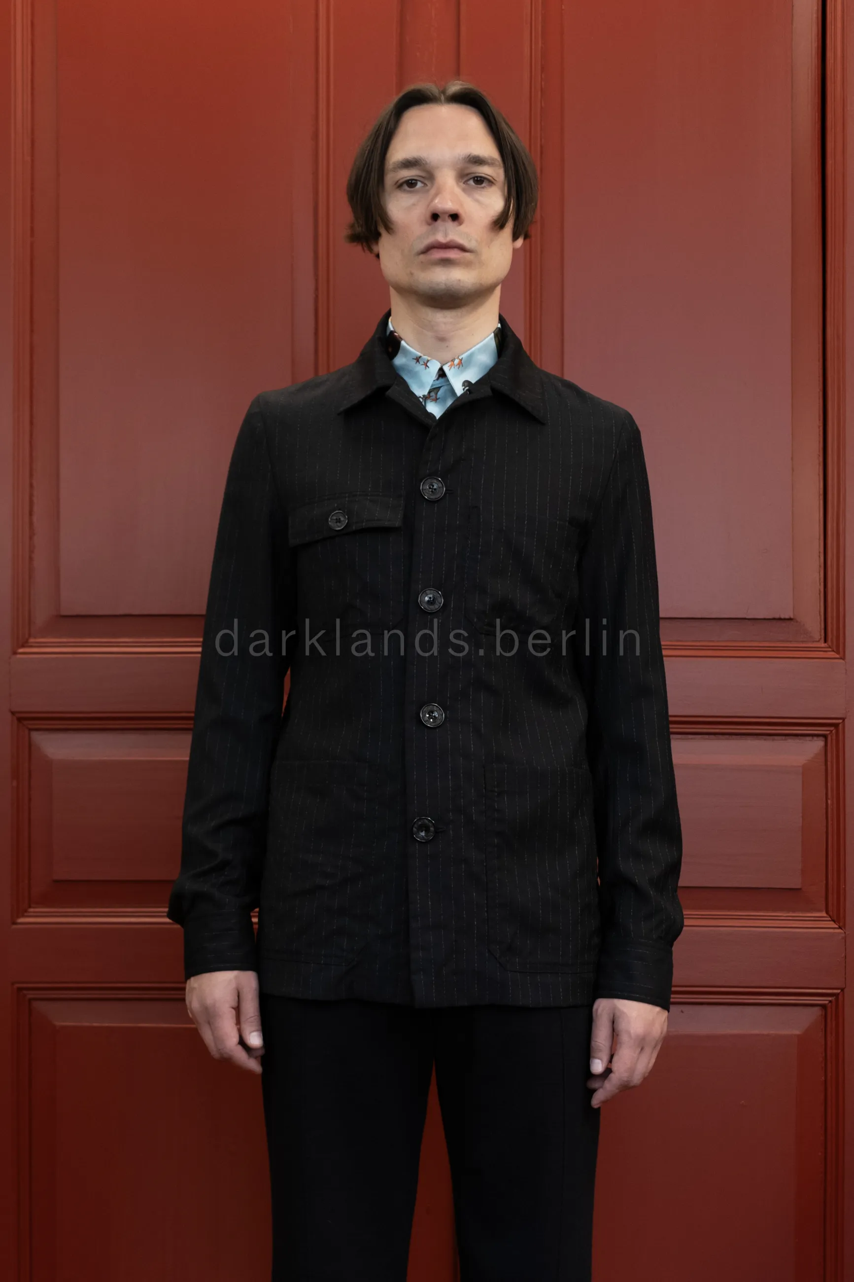 Broken Stripe Chore-Jacket | Geoffrey B. Small | Darklands – Villa