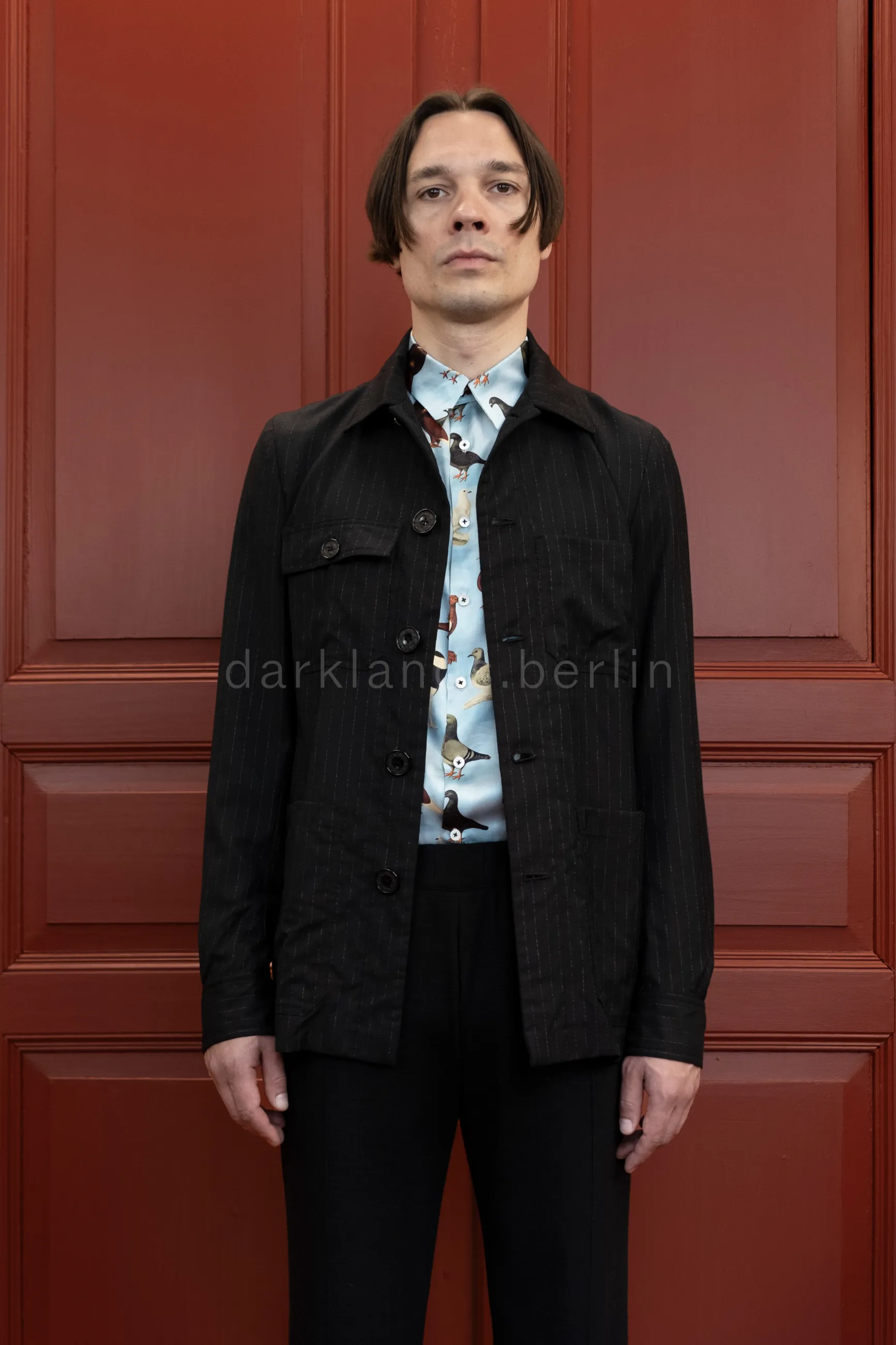 Broken Stripe Chore-Jacket | Geoffrey B. Small | Darklands – Villa
