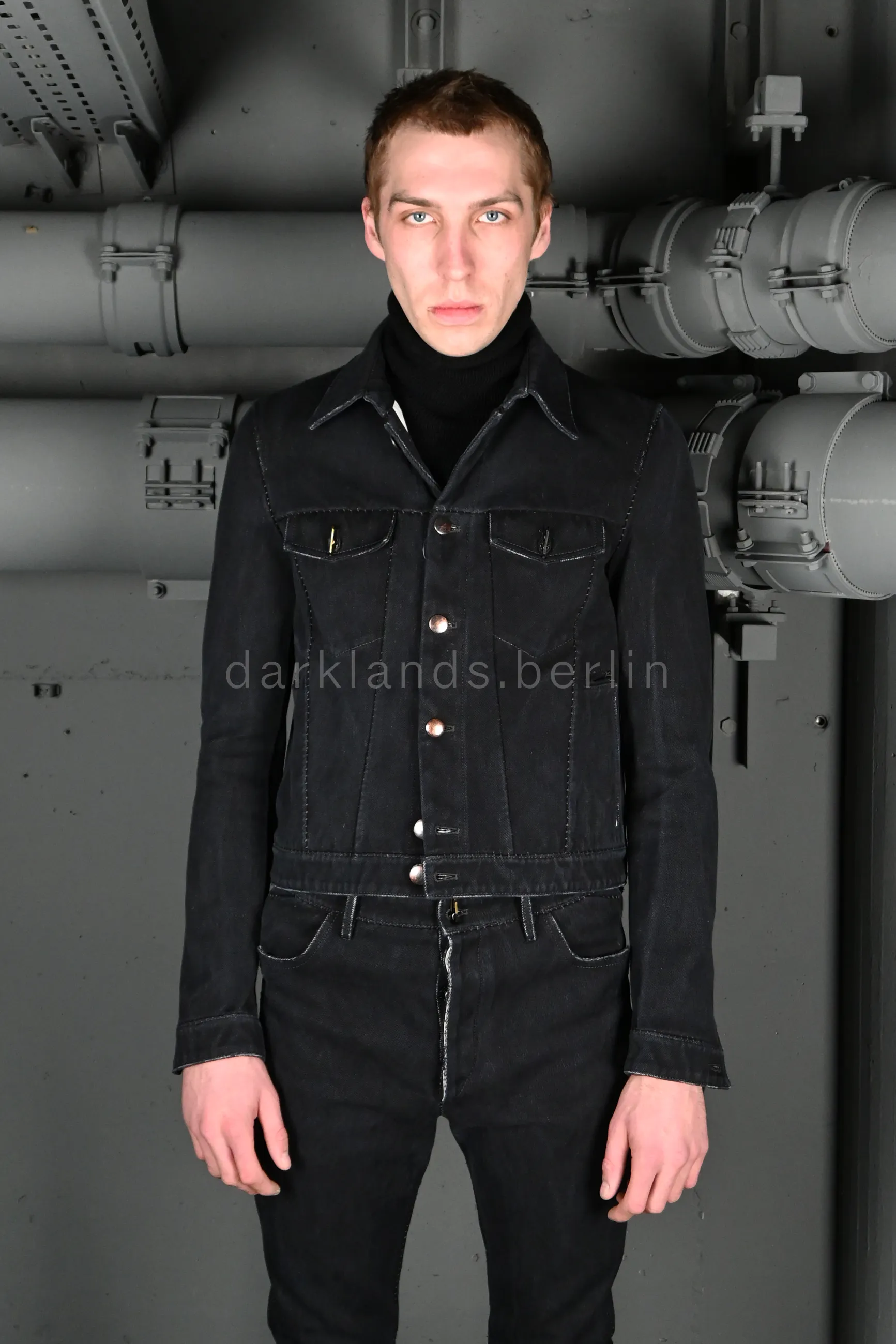 Overlock, Dead-End Denim Jacket (Black Stitching) | Carol 