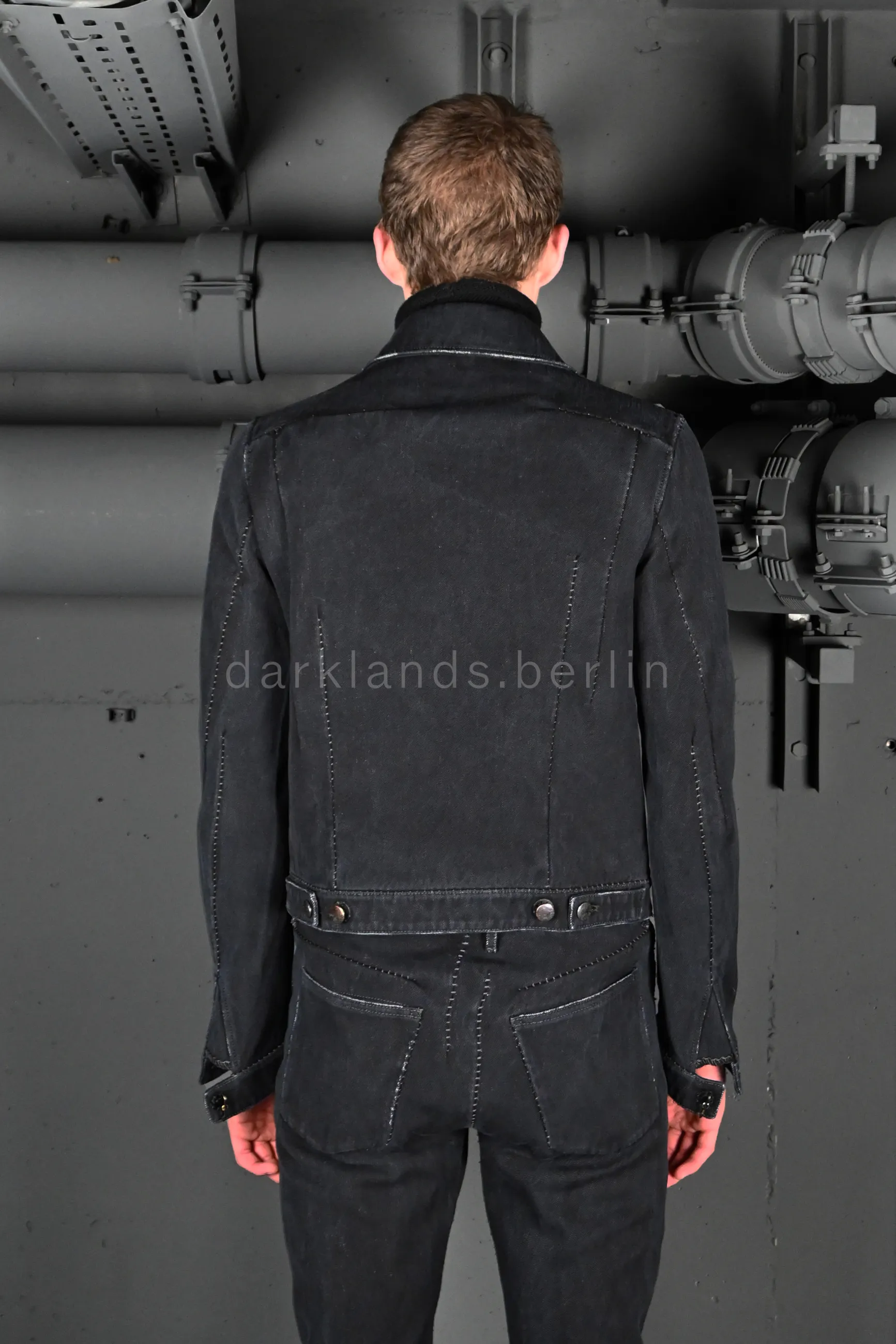 Overlock, Dead-End Denim Jacket (Black Stitching) | Carol 
