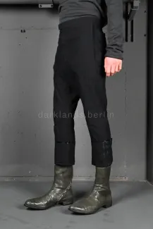 Stirred Chain Seam Long Crotch Ankle Trousers | Carol Christian