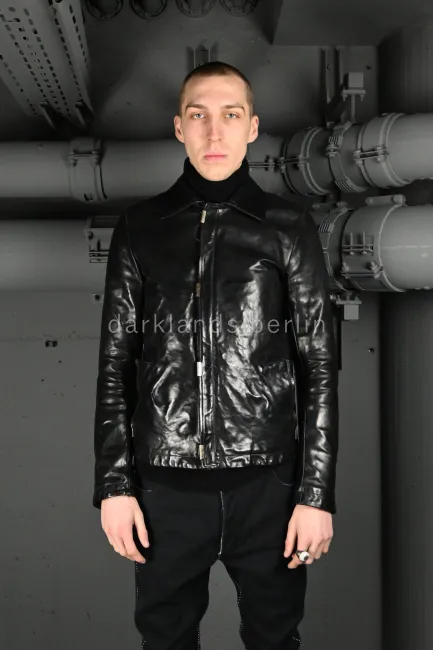 Object Dyed Lined Scarstitched Leather Jacket | Carol Christian Poell | .03